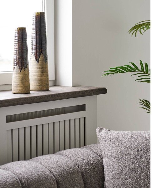 Vaso marrone in ceramica alto (altezza totale 39 cm) – House Nordic