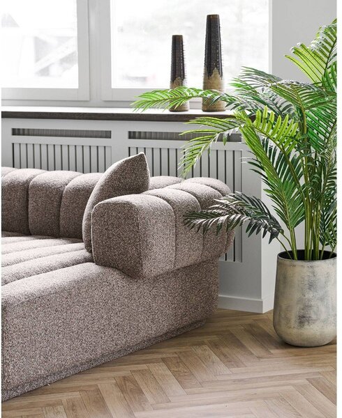 Vaso marrone in ceramica alto (altezza totale 39 cm) – House Nordic