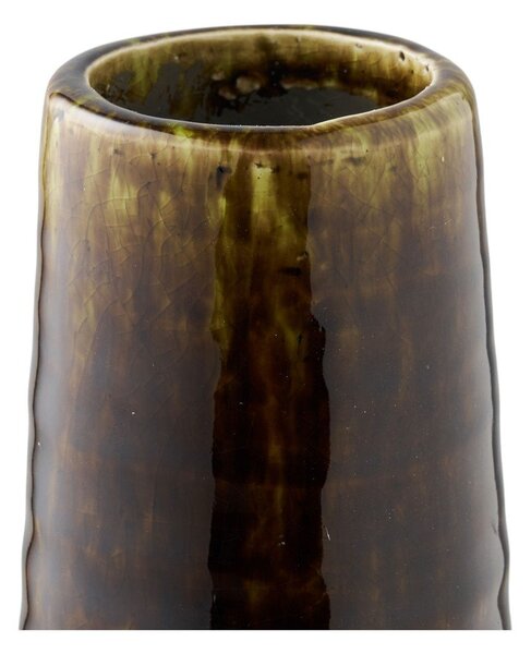 Vaso marrone in ceramica alto (altezza totale 39 cm) – House Nordic