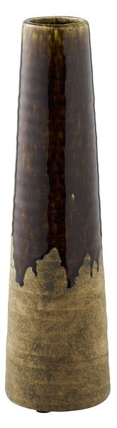 Vaso marrone in ceramica alto (altezza totale 39 cm) – House Nordic