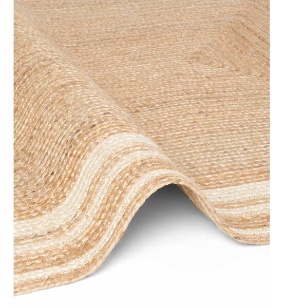 Tappeto color crema/di colore naturale in iuta reversibile/tessuto a mano 80x150 cm Looma – Hanse Home