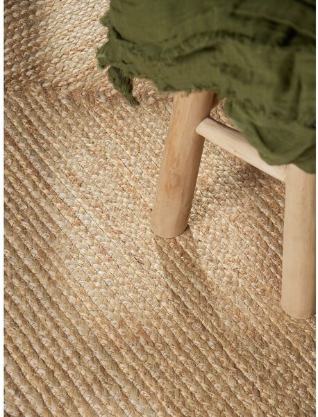 Tappeto color crema/di colore naturale in iuta reversibile/tessuto a mano 80x150 cm Looma – Hanse Home