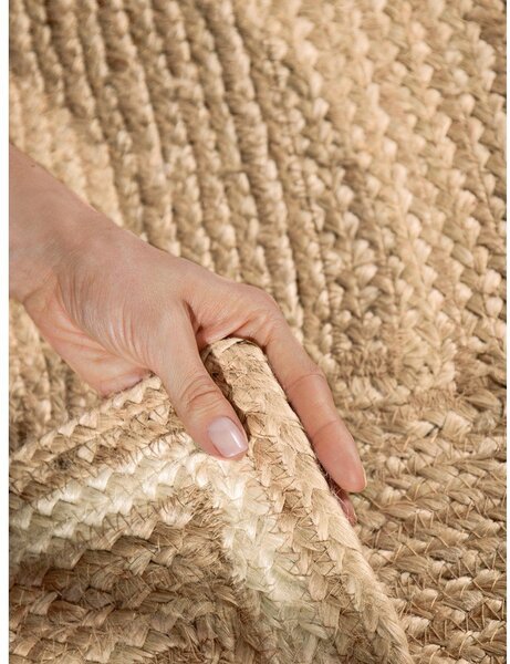 Tappeto color crema/di colore naturale in iuta reversibile/tessuto a mano 80x150 cm Looma – Hanse Home