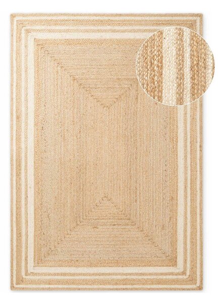 Tappeto color crema/di colore naturale in iuta reversibile/tessuto a mano 80x150 cm Looma – Hanse Home