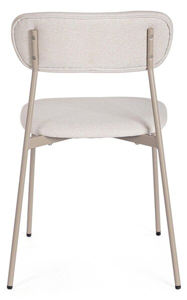 Sedia da pranzo grigio tortora in imbottito Inka – Yes Everyday