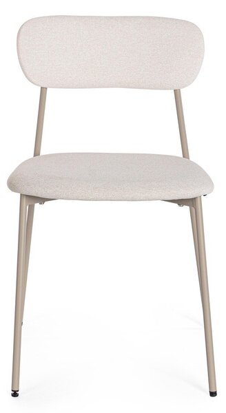 Sedia da pranzo grigio tortora in imbottito Inka – Yes Everyday