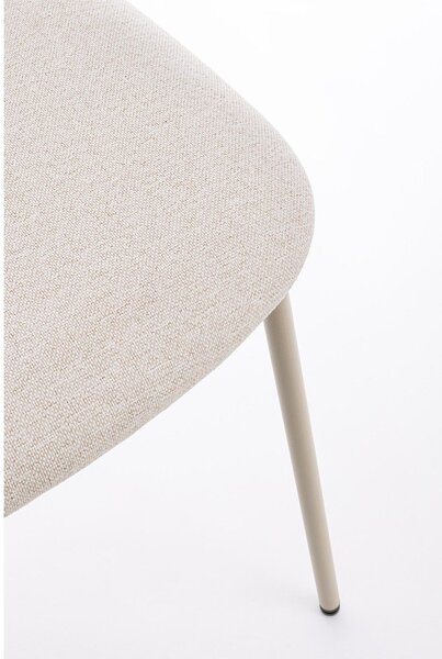 Sedia da pranzo grigio tortora in imbottito Inka – Yes Everyday