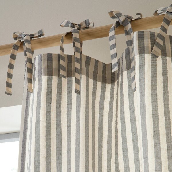 Tenda grigia 140x229 cm Zanzibar Woven Stripe – Pineapple Elephant