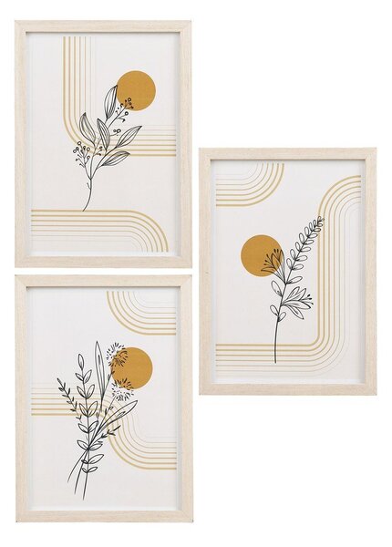 Cornici in set colore naturale chiaro da appendere 3 pz 21x30 cm Madison – House Nordic