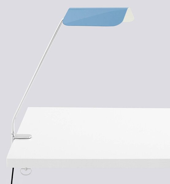 HAY Lampada con morsetto Apex, Blu, Studio / Ufficio, Metallo, Design, Lampada con morsetto