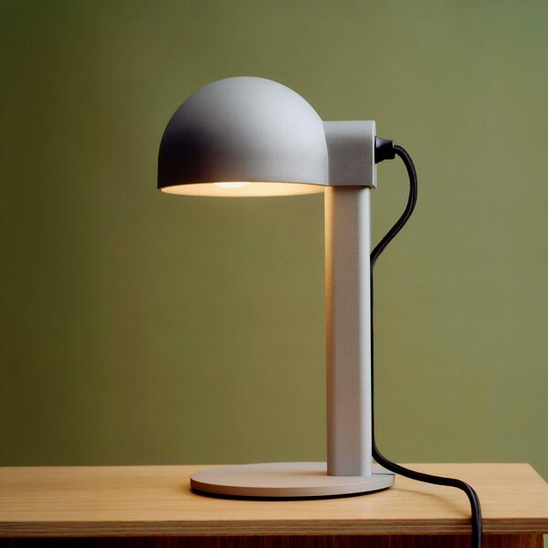 HAY Lampada da tavolo Posto, Alluminio / Grigio / Zincato, Soggiorno / Sala da pranzo, Alluminio, Design, Lampada da tavolo