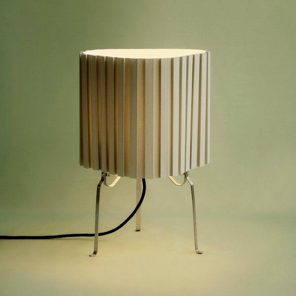 HAY Lampada da tavolo Canelé, Verde, Soggiorno / Sala da pranzo, Tessuto / Stoffa / Seta, Design, Lampada da tavolo
