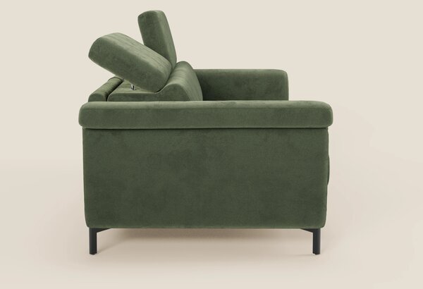 Capri divano letto di design con piedini alti - poggiatesta reclinabil