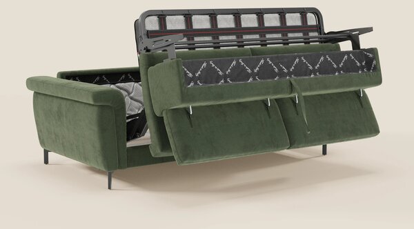 Capri divano letto di design con piedini alti - poggiatesta reclinabil