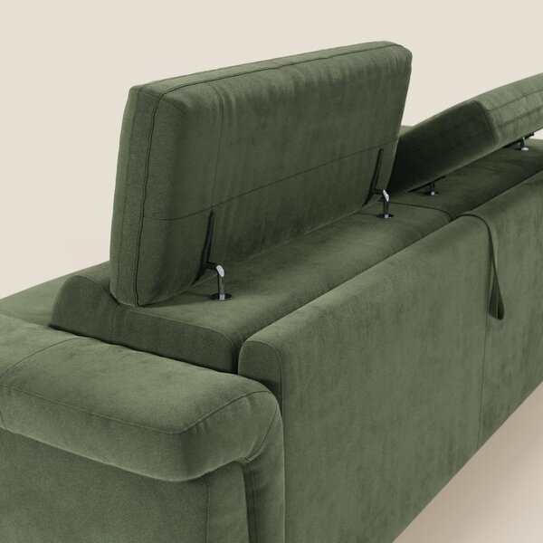 Capri divano letto di design con piedini alti - poggiatesta reclinabil