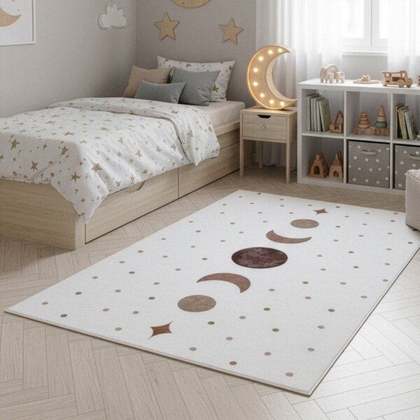 Tappeto per bambini color crema lavabile 160x230 cm Coco 1136 – Ayyildiz Carpets