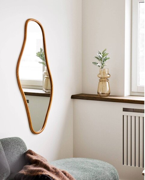 Specchio da parete con telaio in legno massiccio 60x120 cm Brandsby – House Nordic