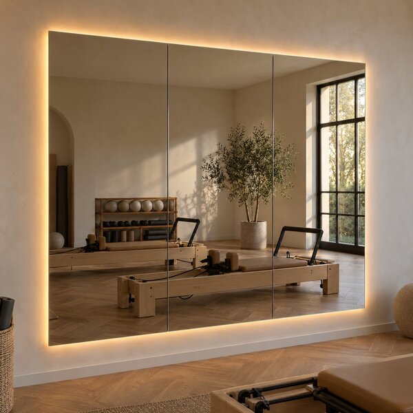 Parete a specchio da palestra con luce LED F8