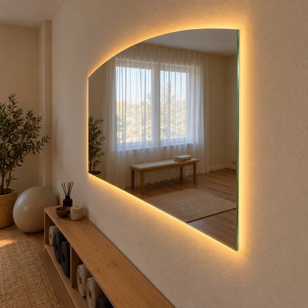 Specchio ad arco grande con luce LED G14