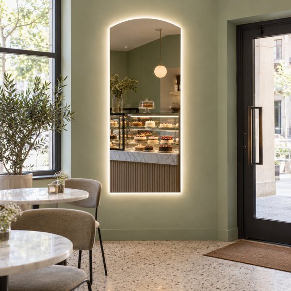 Specchio ad arco grande con luce LED G15