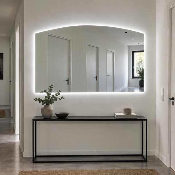 Specchio ad arco grande con luce LED G14