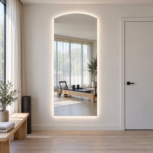 Specchio ad arco grande con luce LED G15