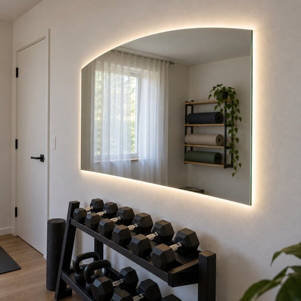 Specchio ad arco grande con luce LED G14
