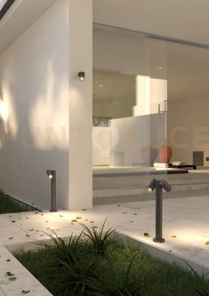 Oslo applique plafoniera 1 luce attacco gu10 grigio antracite ip65 