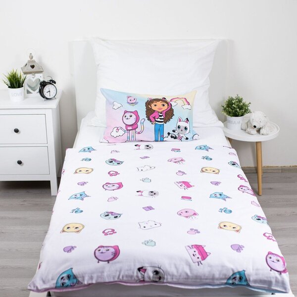 Set copripiumino e federa da bambini in cotone per culla 100x135 cm Gabby's Dollhouse "Sugar Dream" – Jerry Fabrics