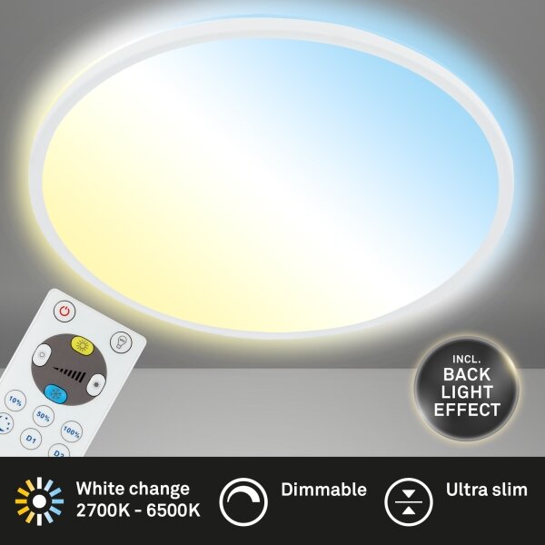 Briloner 7080-016 - Luce LED dimmerabile SLIM LED/22W/230V 2700-6500K + +TC