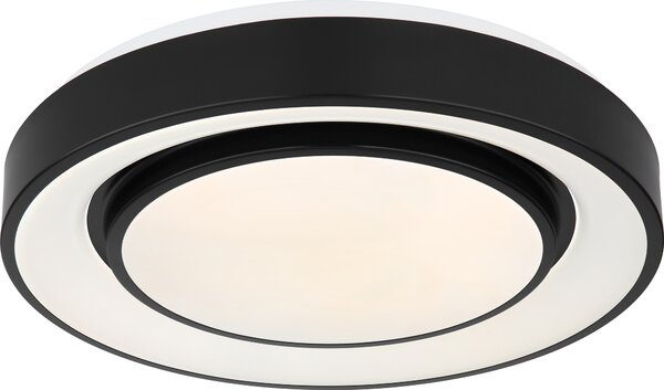 Plafoniera LED per soggiorno plafoniera cambia colore rotonda nera 41368-24