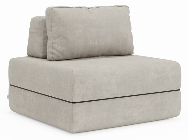Rift poltrona letto con materasso alto 24 cm e memory foam - schienale