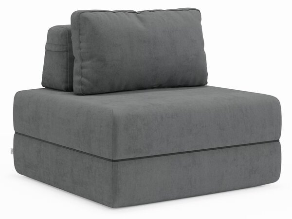 Rift poltrona letto con materasso alto 24 cm e memory foam - schienale