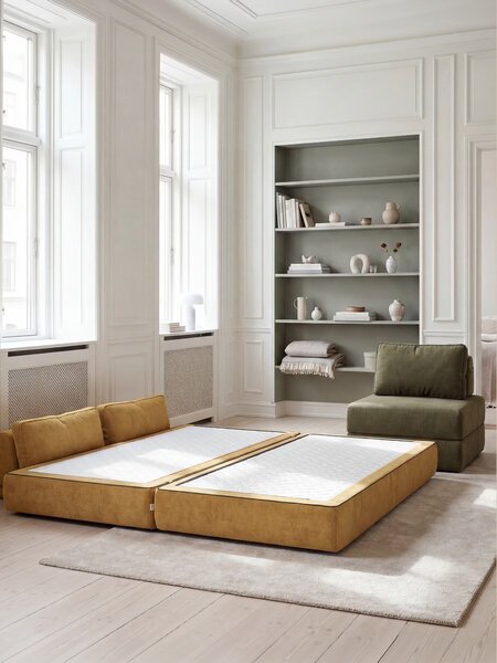 Rift divano letto matrimoniale 2 posti e 3 posti con schienali mobili