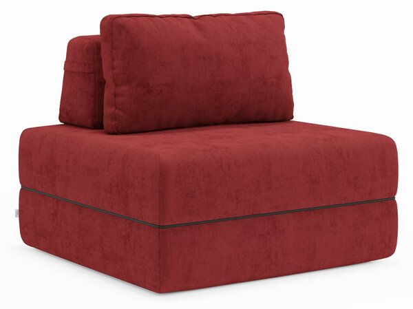 Rift poltrona letto con materasso alto 24 cm e memory foam - schienale