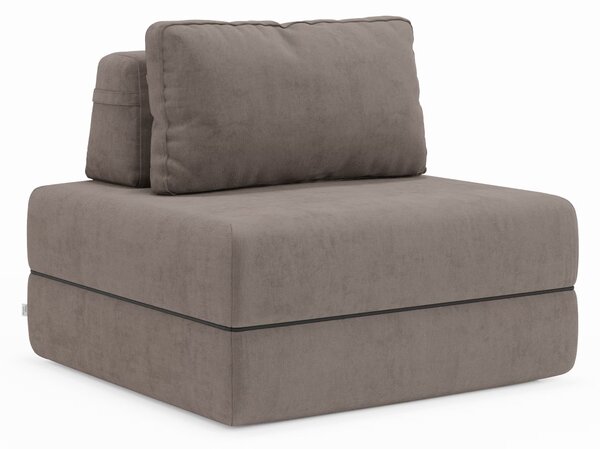 Rift poltrona letto con materasso alto 24 cm e memory foam - schienale