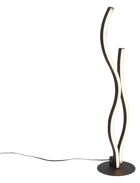 Lampada da tavolo di design nera con LED dimmerabile - Ying