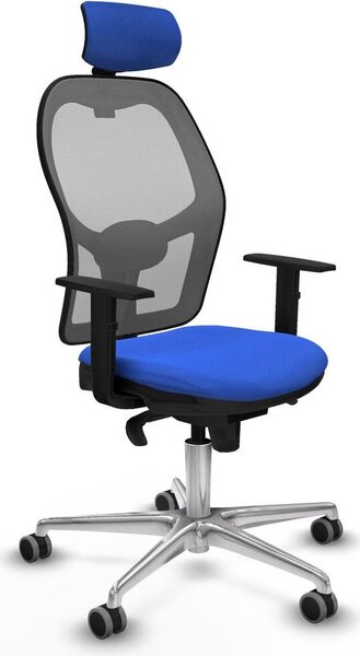 Sedia da ufficio con poggiatesta Piqueras y Crespo 1D086G2 Blu