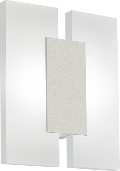 Plafoniera Minimal Metrass 2 Alluminio Nichel Satinato 2 Luci Led Integrato 4,5W