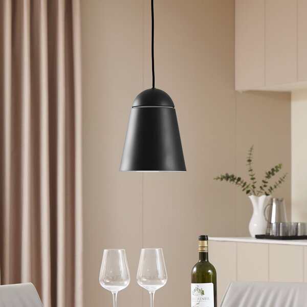 Lampada a sospensione NOLA, Montes, dimmerabile, Nero, Soggiorno, Alluminio, Scandinavo