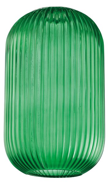 Diffusore In Vetro Verde Effetto Plisse'