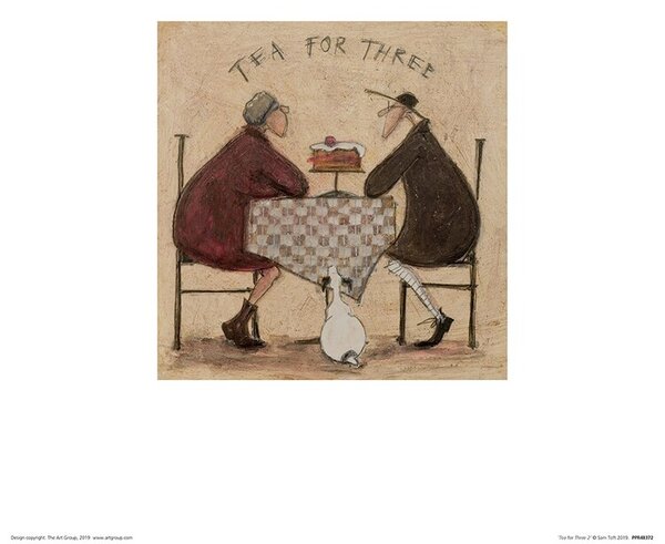 Stampa d'arte Sam Toft - Tea for Three Ii, Sam Toft, (30 x 30 cm)