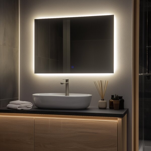Brilagi - Specchio da bagno LED LUCE LED/30W/230V 60x90 cm IP44 CRI 90 dimmerabile + CCT