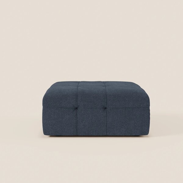 Mosaic pouf e modulo in bouclé - 96x77 cm design capitonné in tessuto