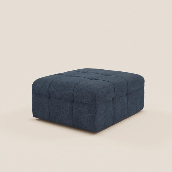Mosaic pouf e modulo in bouclé - 96x77 cm design capitonné in tessuto