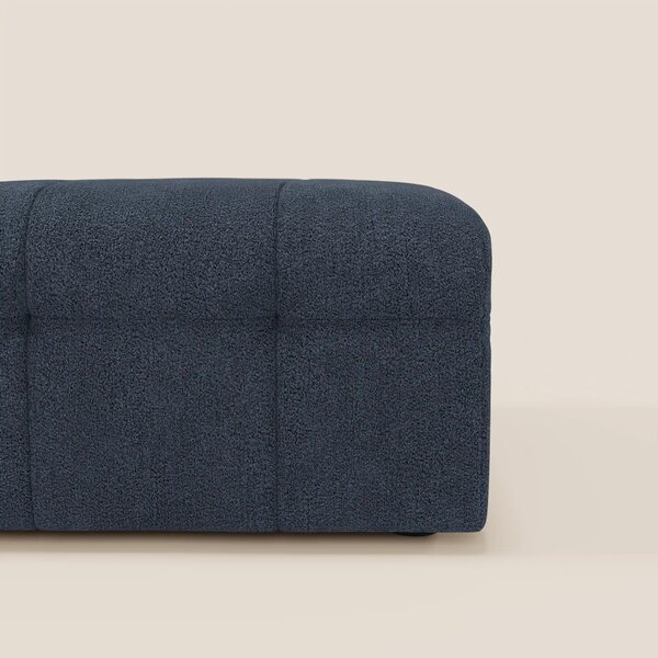 Mosaic pouf e modulo in bouclé - 96x77 cm design capitonné in tessuto