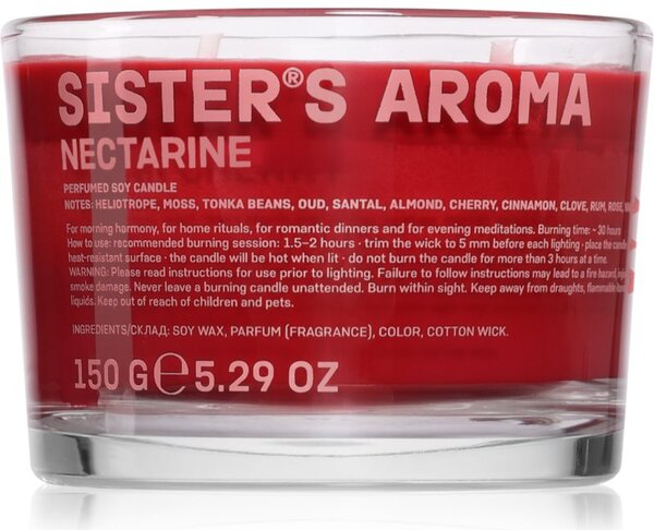 Sister's Aroma Nectarine candela profumata 150 g