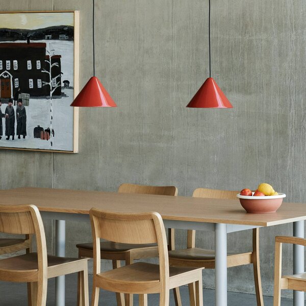 HAY Lampada a sospensione Compass, Rosso, Soggiorno / Sala da pranzo, Alluminio, Design, Lampada a sospensione