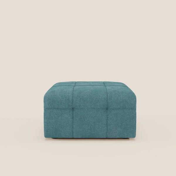 Mosaic pouf e modulo in bouclé - 96x77 cm design capitonné in tessuto