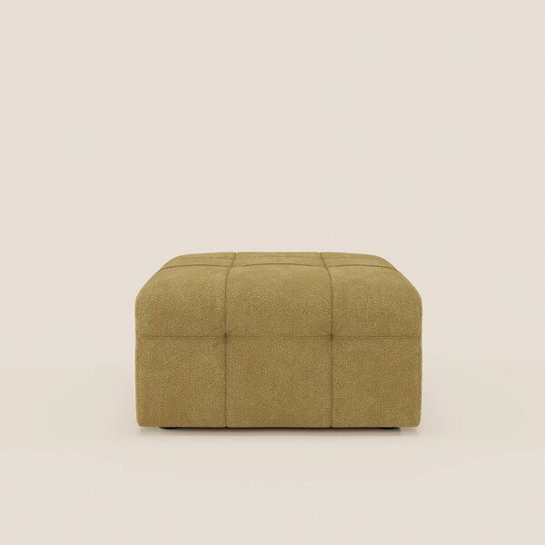 Mosaic pouf e modulo in bouclé - 96x77 cm design capitonné in tessuto